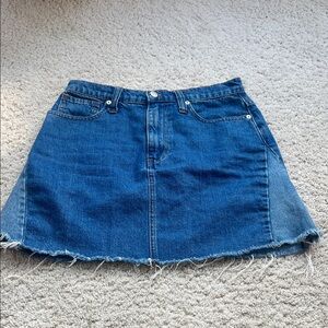 Madewell Denim A-Line Mini Skirt size 27